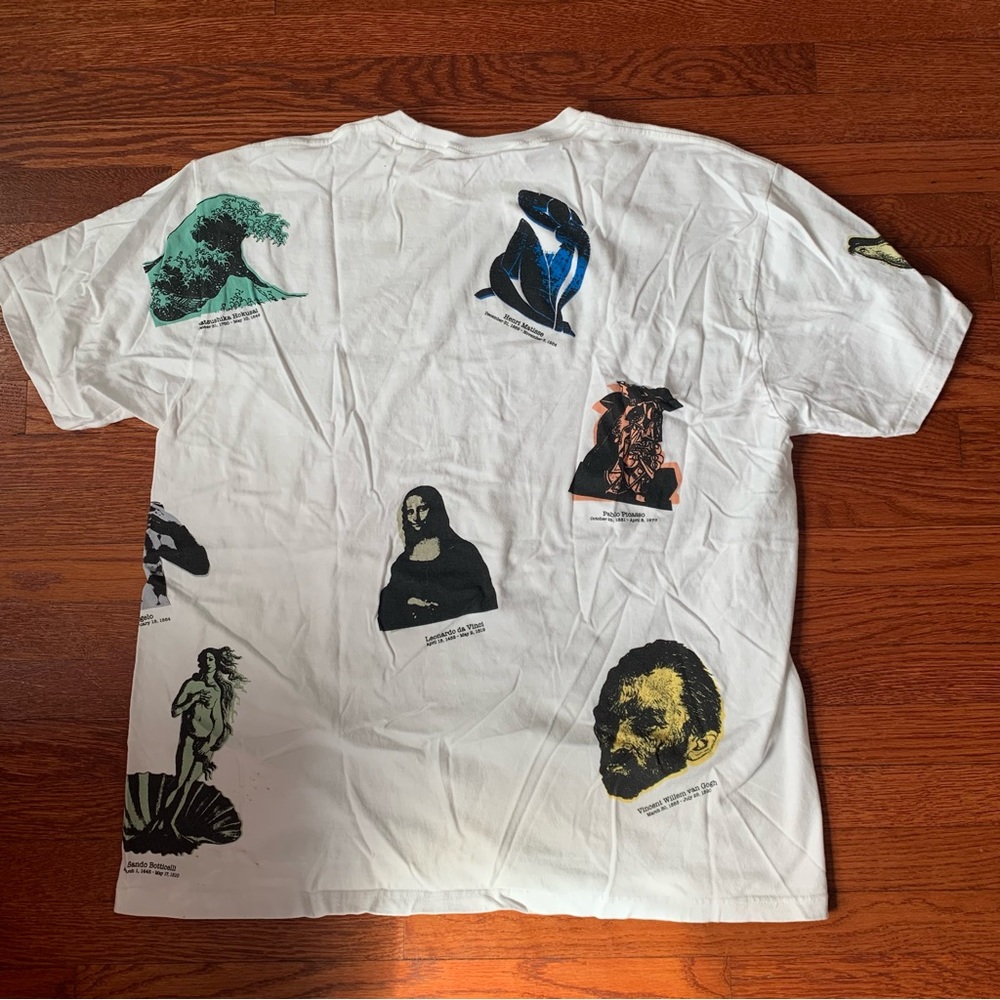 STUSSY white graphic Tee (UNISEX SIZE XL)